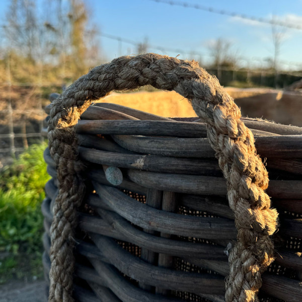 Paniers ovales en rotin
