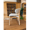 Chaise Mika chêne tissu