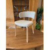 Chaise Mika chêne tissu