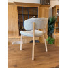 Chaise Mika chêne tissu