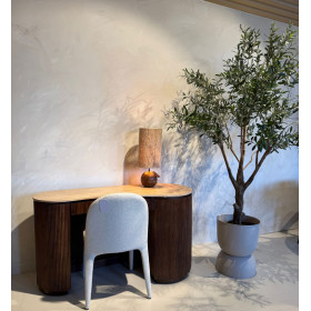 Bureau Mari manguier travertin