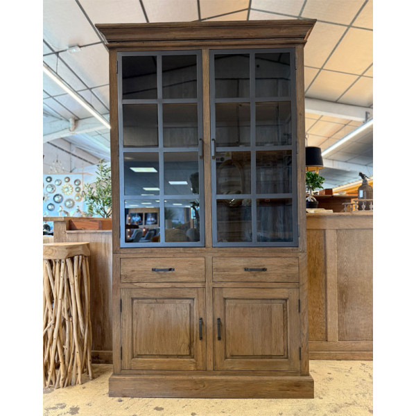 Vaisselier Castellu teck métal petit modèle