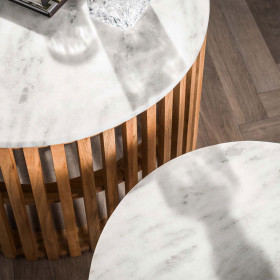 Paire de tables basses Marbel