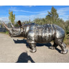 Rhinocéros métal recyclé