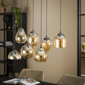 Suspension Oro 7 globes