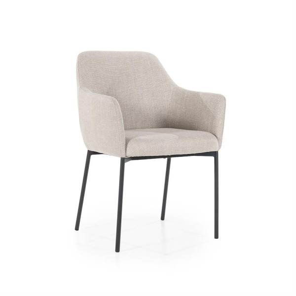 Fauteuil de table Paul en tissu
