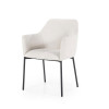 Fauteuil de table Paul en tissu