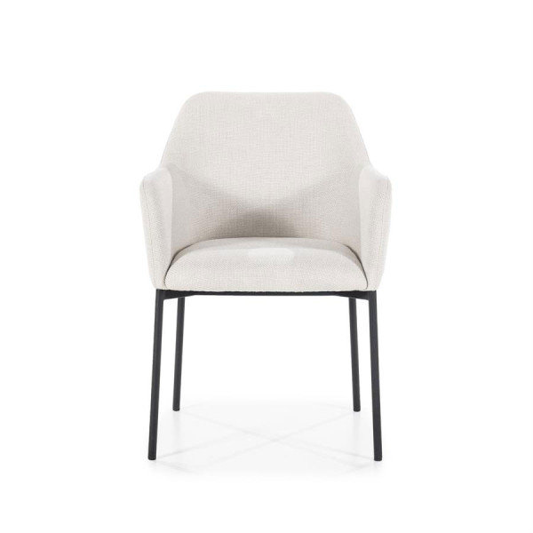 Fauteuil de table Paul en tissu
