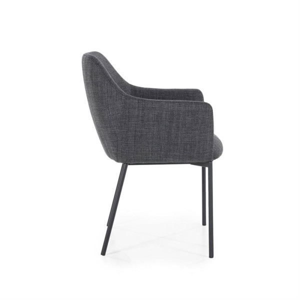 Fauteuil de table Paul en tissu