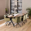 Fauteuil de table Dolce pivotant velours