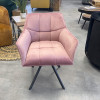 Fauteuil de table Dolce pivotant velours